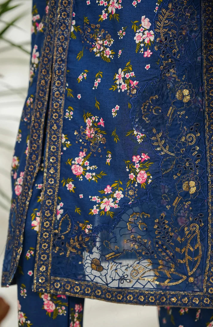 Royal Fleur – Premium Stitched 3-Piece Lawn Suit