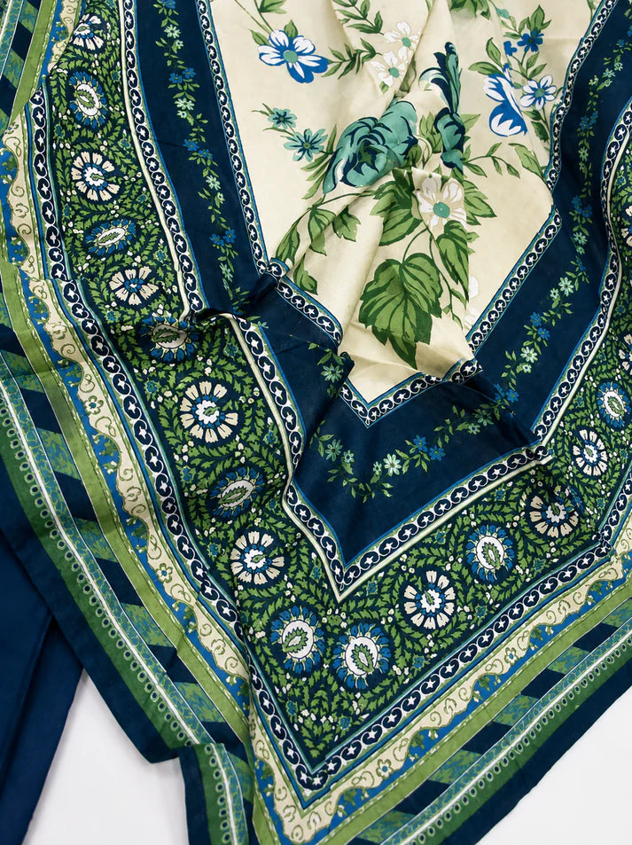 Azure Blossom – Premium Stitched 3-Piece Suit