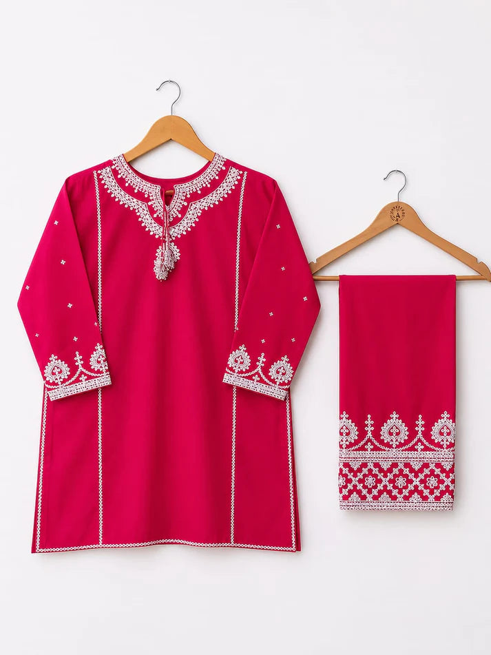 Ruby Grace – Girls Embroidered 2-Piece Suit