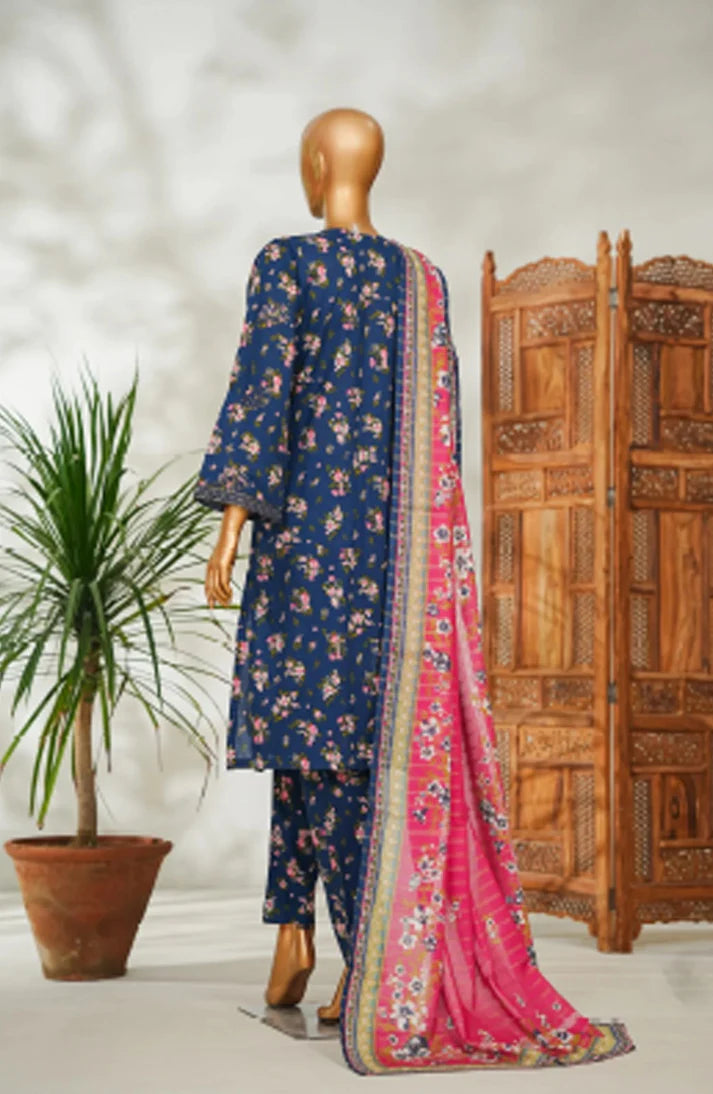 Royal Fleur – Premium Stitched 3-Piece Lawn Suit