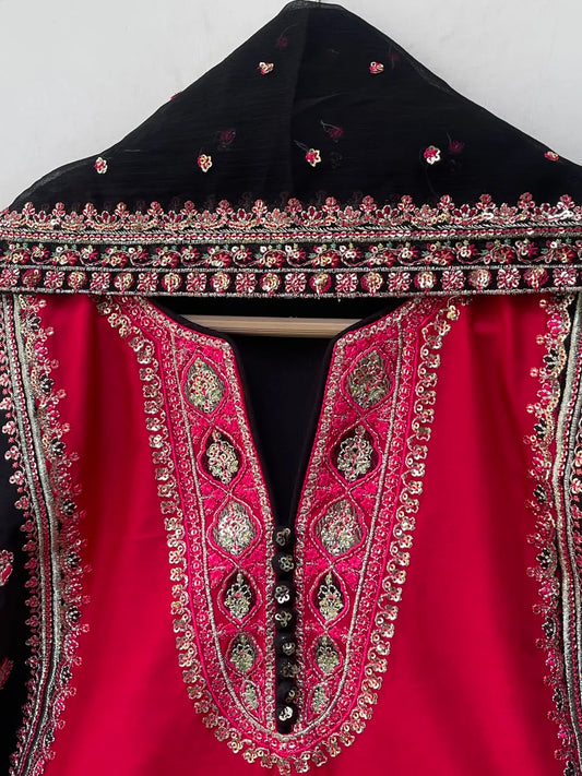 Velvet Crimson Embroidered Lawn Collection
