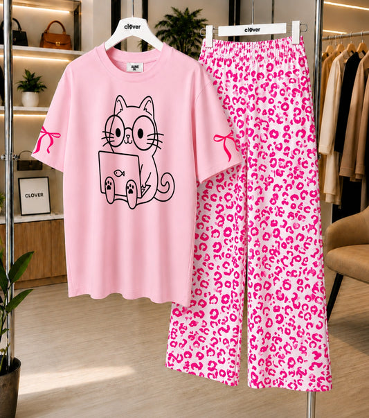 Cute Cat Night Suit