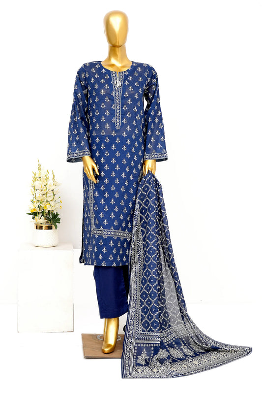 Stitched 3 piece exclusive printed Lawn