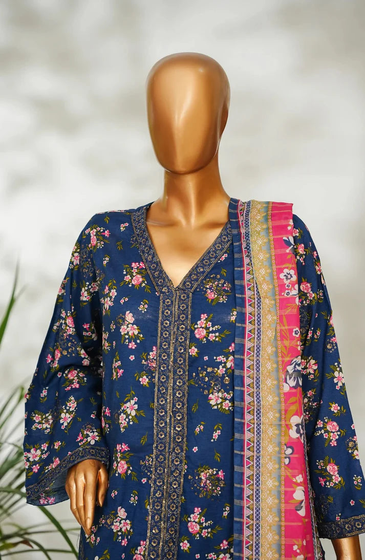 Royal Fleur – Premium Stitched 3-Piece Lawn Suit