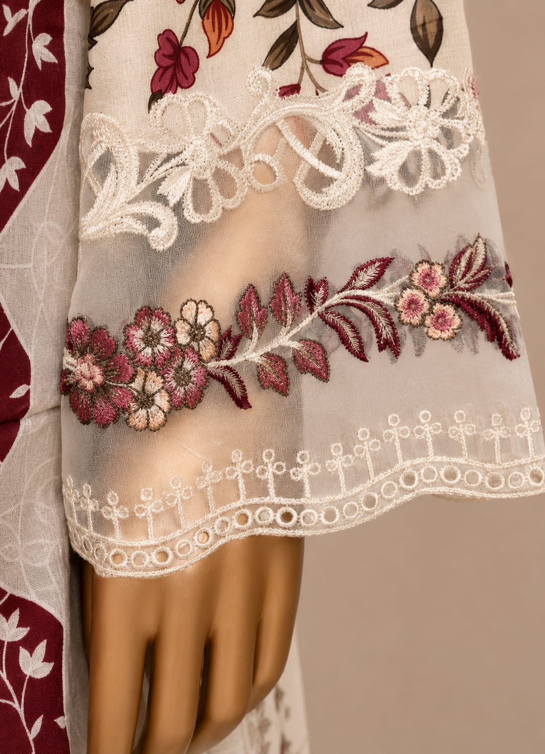 SADABAHAR Premium Floral 3-Piece Suit