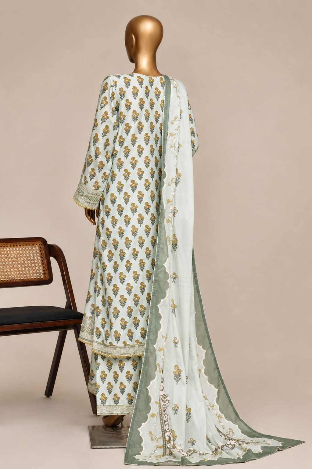 SADABAHAR Premium Embroidered 3 Piece Suit