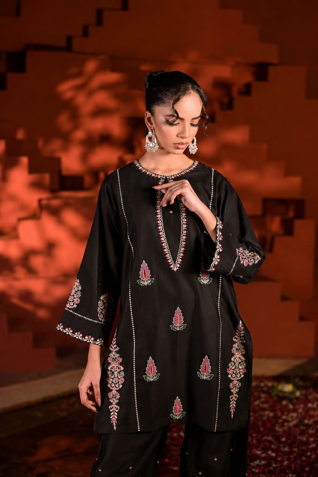 Noor-e-Siyah | Premium Embroidered Co-Ord Set