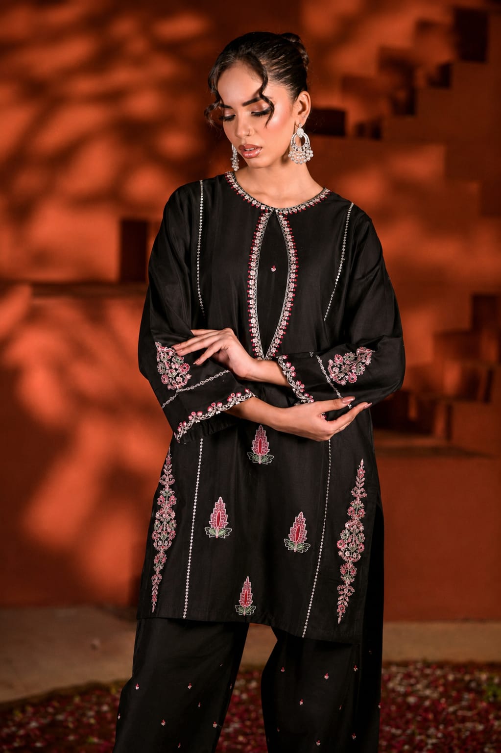 Noor-e-Siyah | Premium Embroidered Co-Ord Set