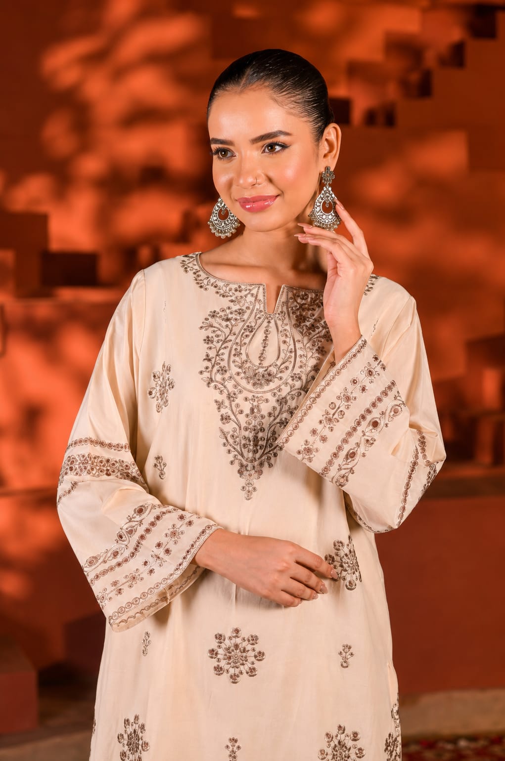 Mah-e-Noor | Premium Embroidered Co-Ord Set