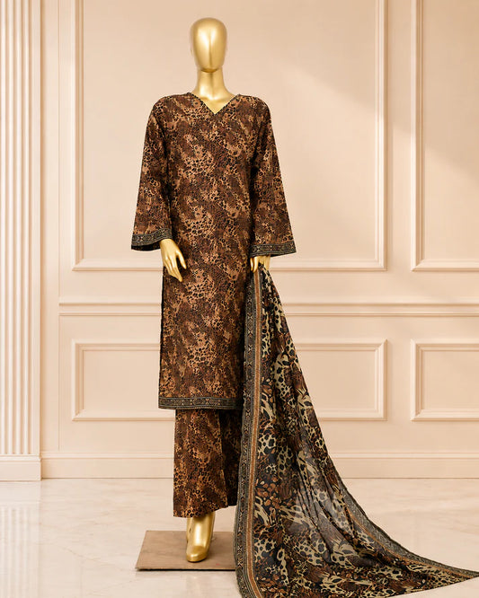 Wild Elegance – Premium Printed 3-Piece Lawn Suit