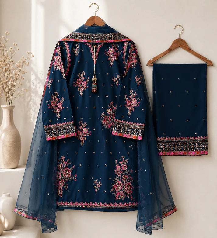 Midnight Blossom Premium 3-Piece Suit