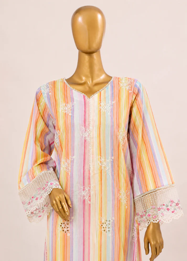 Pastel Rainbow 3 Piece Printed Lawn Suit