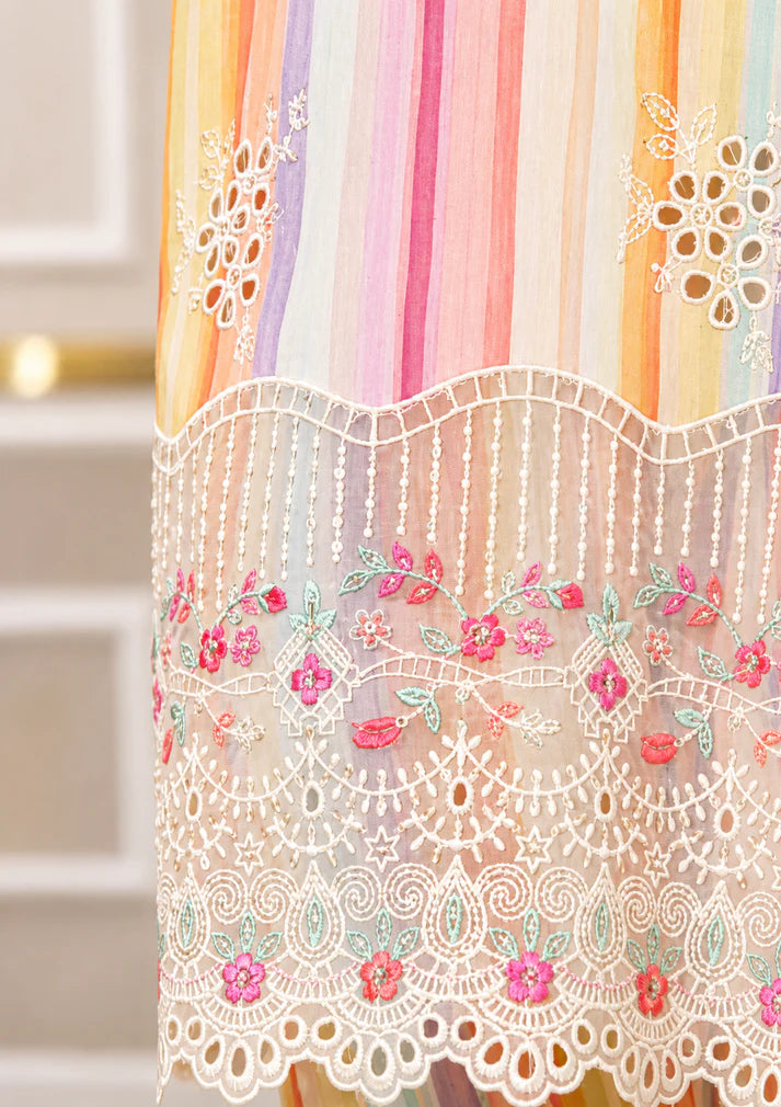 Pastel Rainbow 3 Piece Printed Lawn Suit