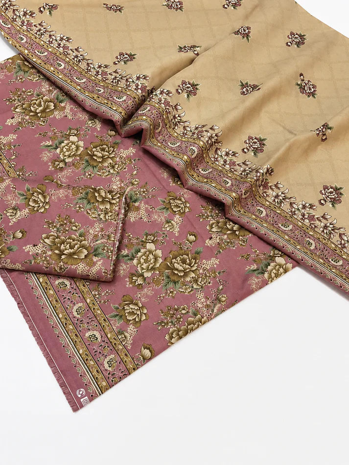 Desert Blossom – Premium Unstitched 3-Piece Lawn Suit