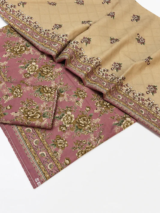 Desert Blossom – Premium Unstitched 3-Piece Lawn Suit